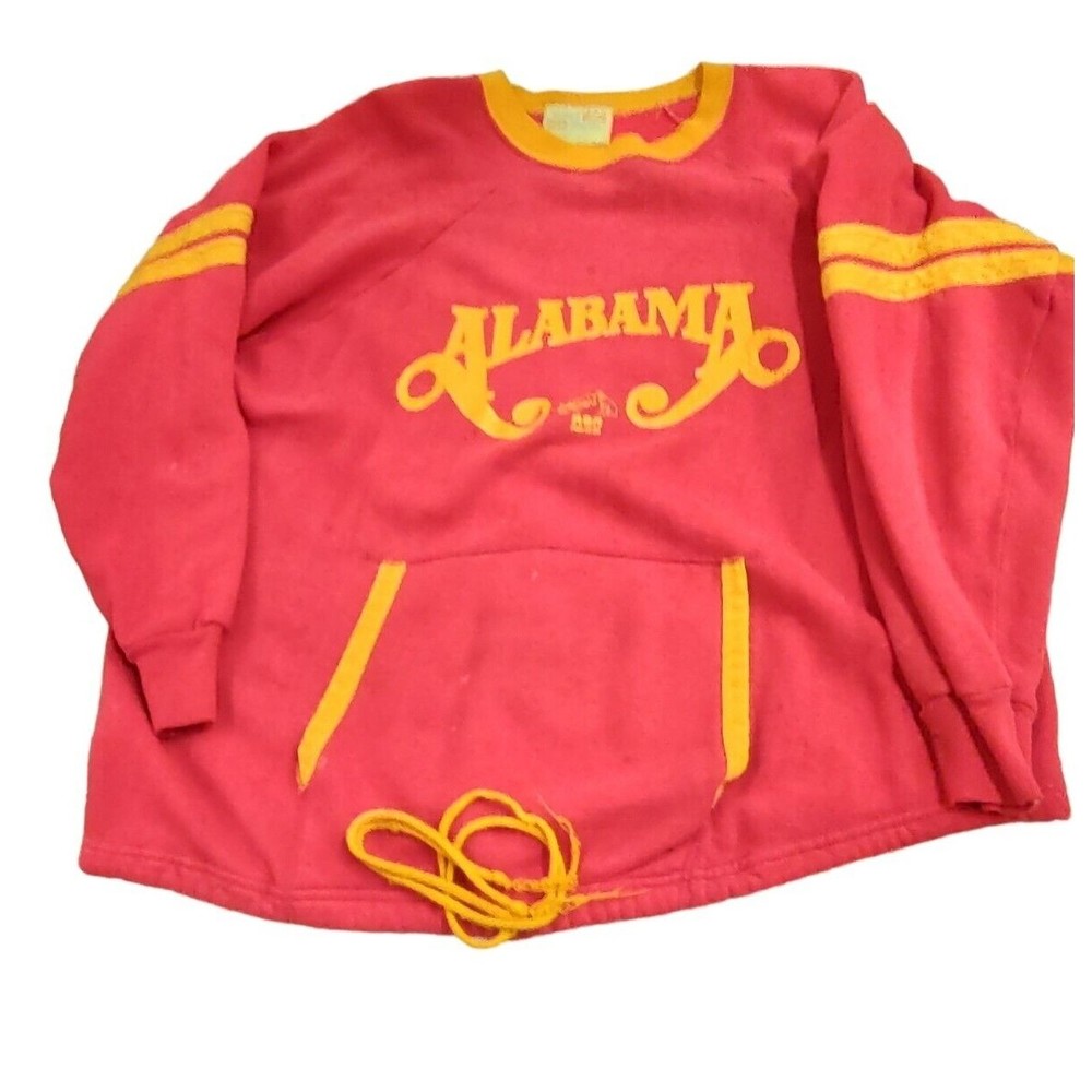Vintage Alabama Red Sweatshirt Concert Band Sweatshirt 1970s RCA Records XL UGC